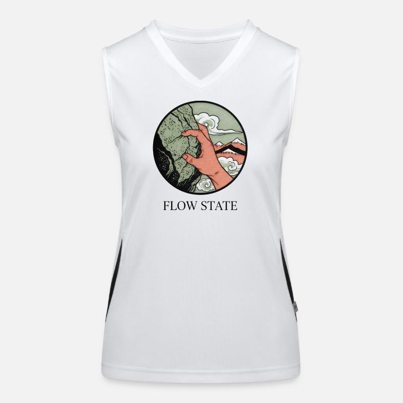 Flow State: Hand Gripping Mountain Women's Functional Contrast Tank Top