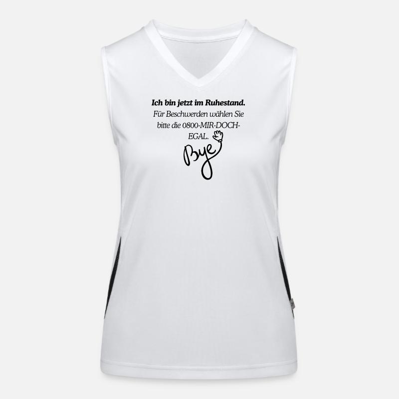 Conception de la retraite Débardeur respirant contrasté Femme