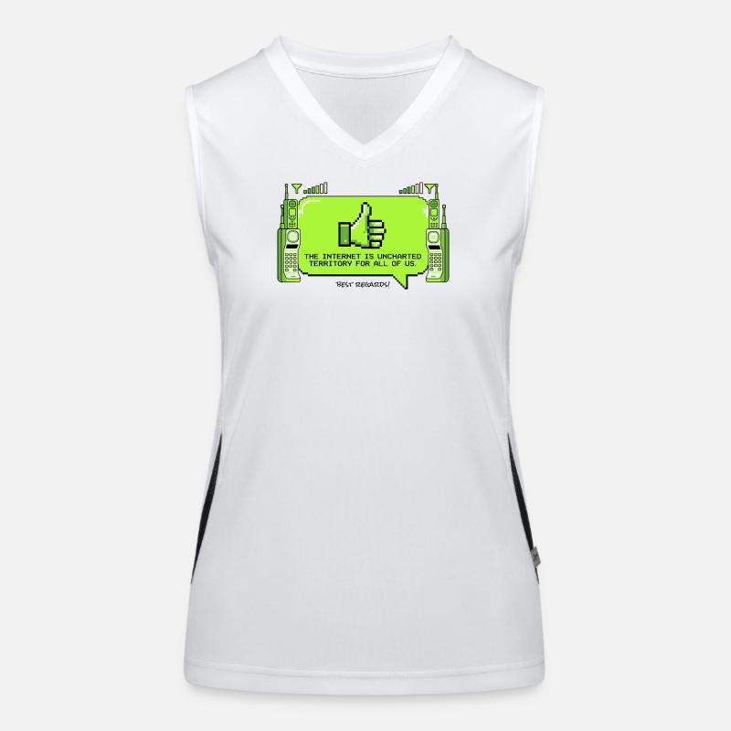 Das Internet Ist Neuland Funktionelles Kontrast-Tank Top für Frauen
