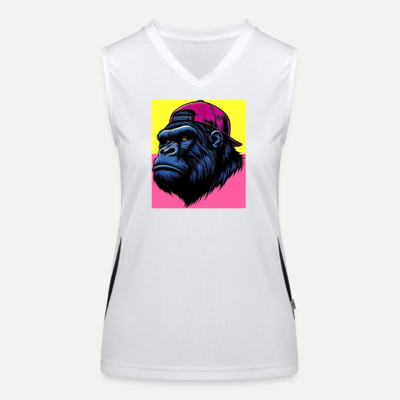 Gorilla Funktionelles Kontrast-Tank Top für Frauen