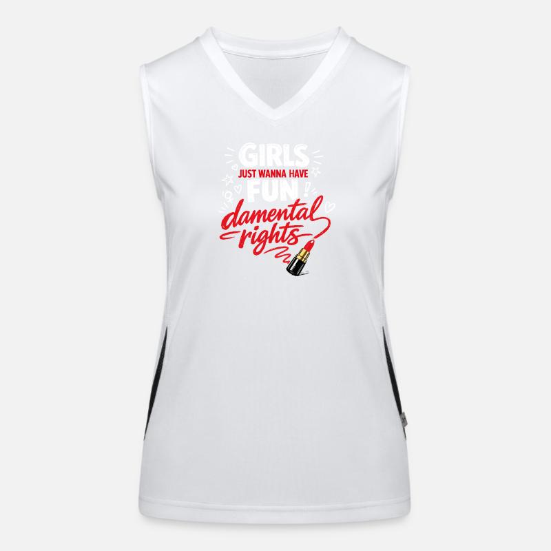 Fund-damental Rights – Strong Women's Statement Women's Functional Contrast Tank Top