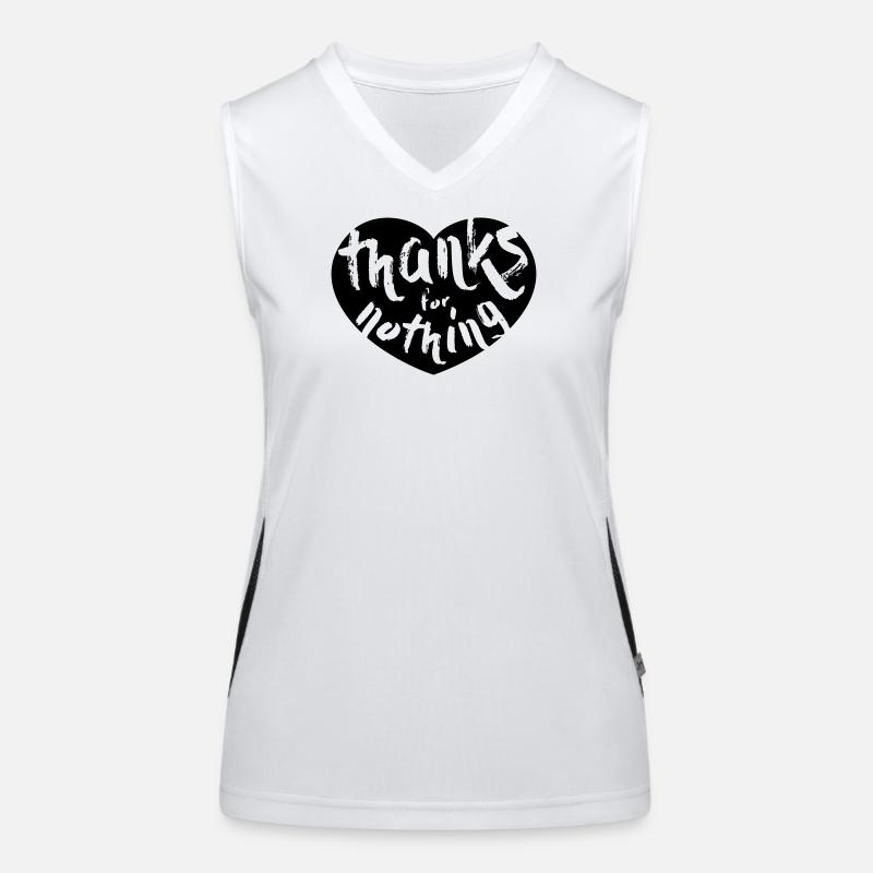 thanks for nothing Women's Functional Contrast Tank Top