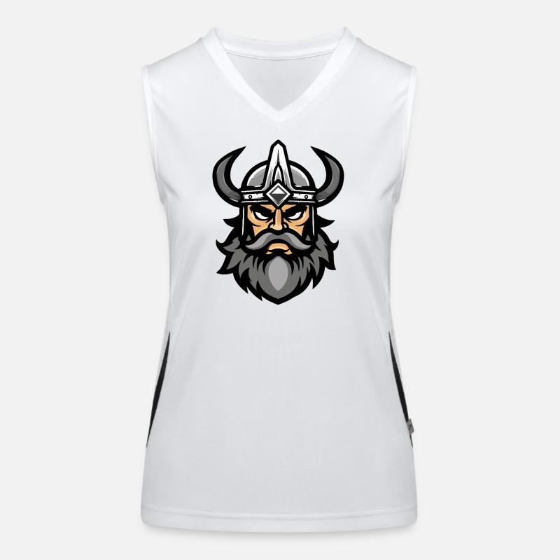 Viking Head Valhalla Women's Functional Contrast Tank Top