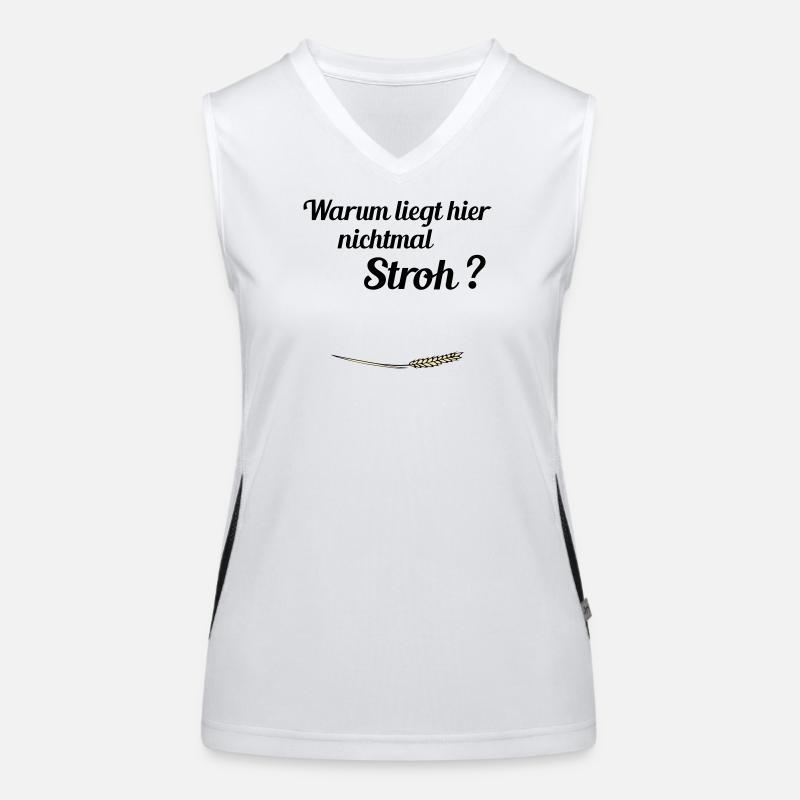 Pas de paille Débardeur respirant contrasté Femme