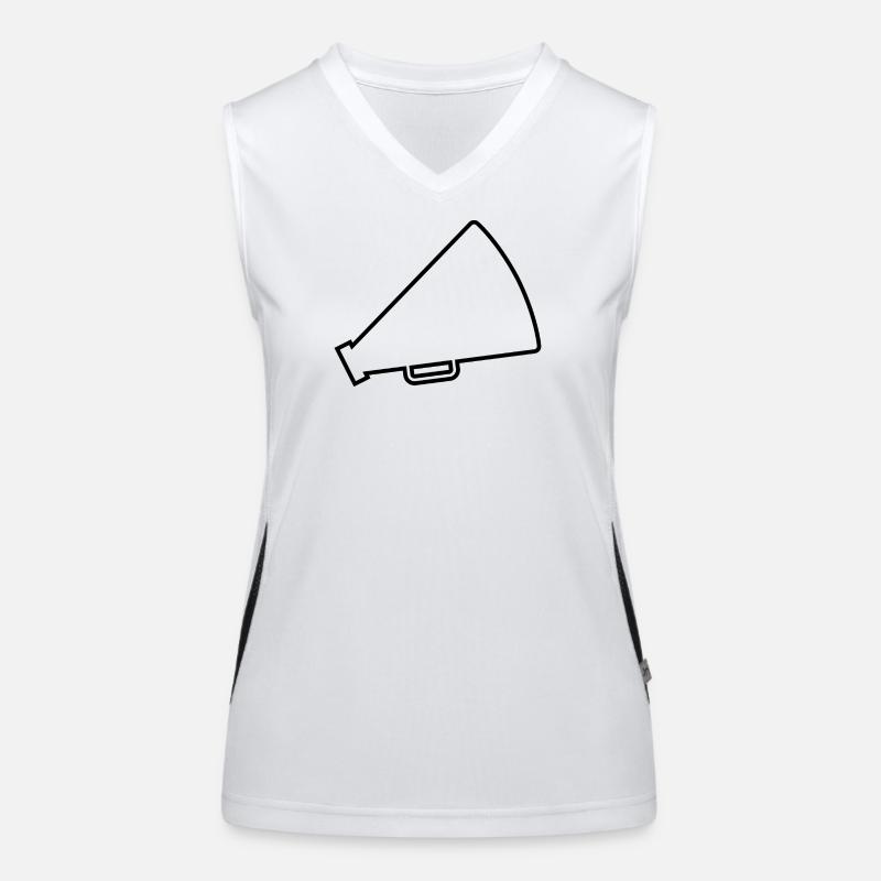 Megaphone Cheerleader Women's Functional Contrast Tank Top