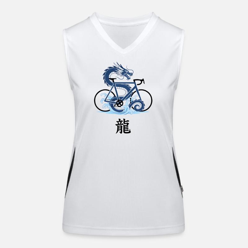Dragon Tide Geometry Women's Functional Contrast Tank Top