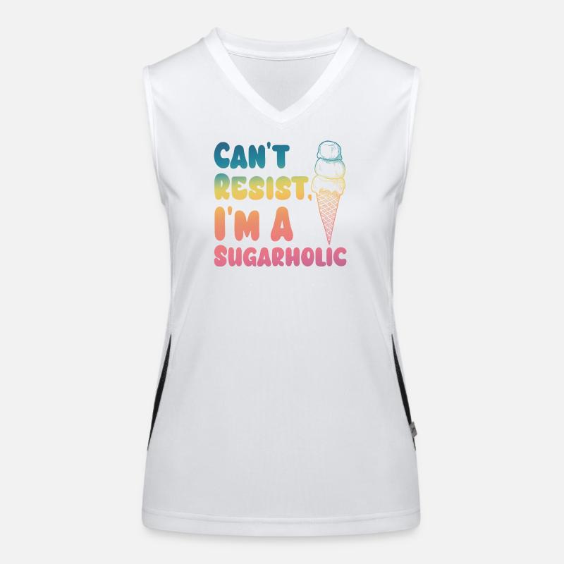 Kann dem Sugarholic Cream Gradient nicht widerstehen Funktionelles Kontrast-Tank Top für Frauen