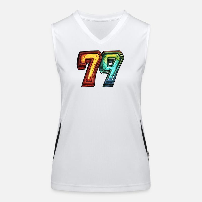 79 Number Colorful Women's Functional Contrast Tank Top