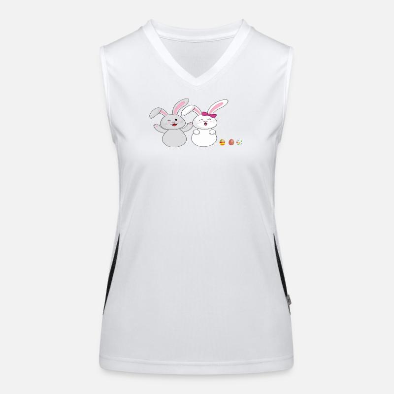 Kuschelhäschen  Funktionelles Kontrast-Tank Top für Frauen