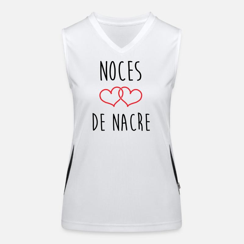 noces de nacre 42 ans de mariage Débardeur respirant contrasté Femme