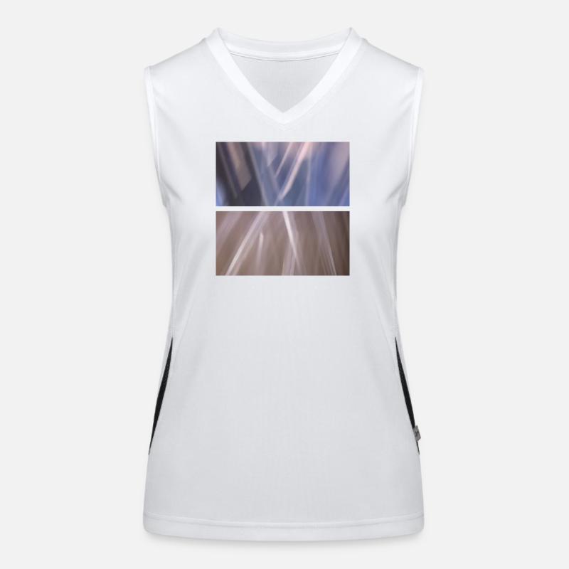 Figurative - Women's Functional Contrast Tank Top - white/black
