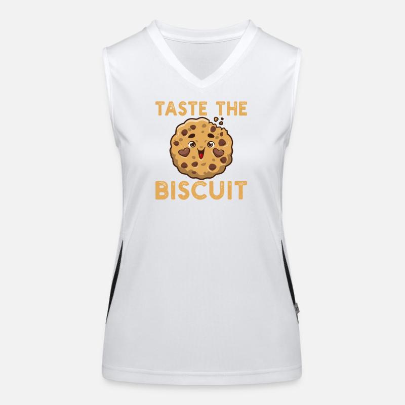 Goûtez le biscuit Débardeur respirant contrasté Femme