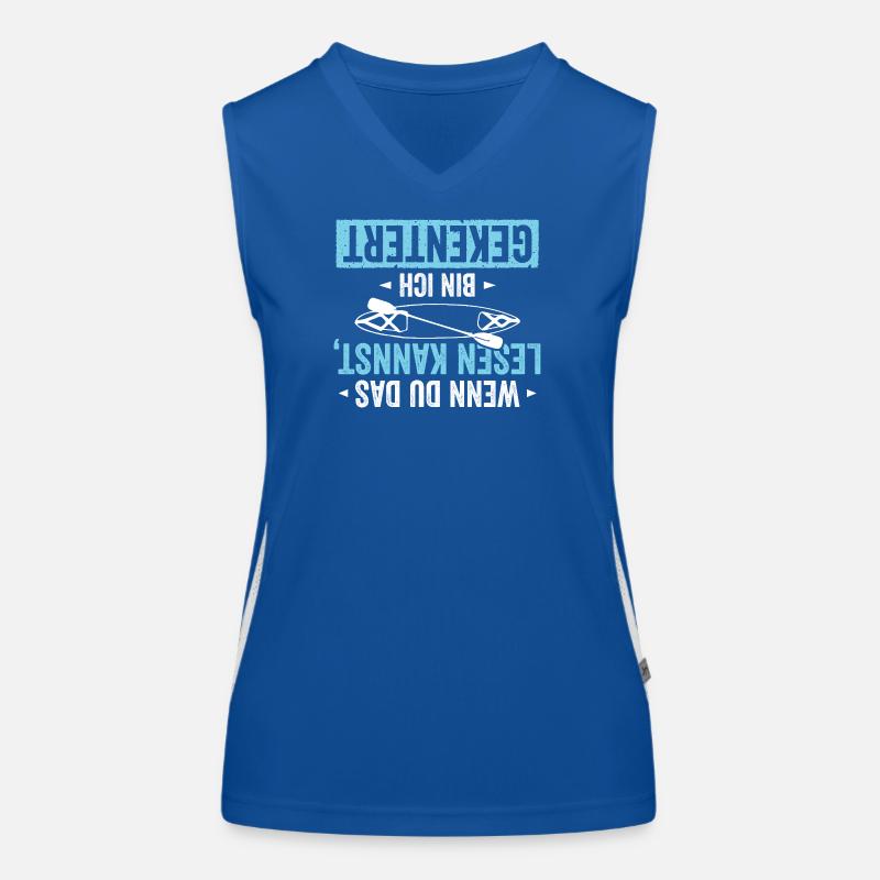 Kajak Ich bin Gekentert Funktionelles Kontrast-Tank Top für Frauen