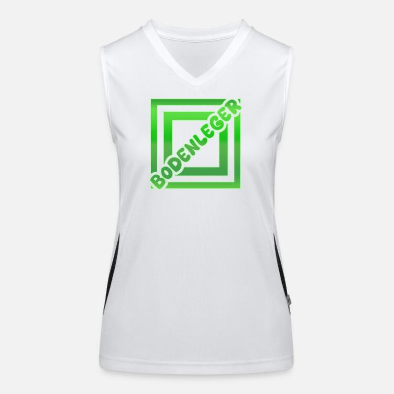 Bodenleger als Berufung Funktionelles Kontrast-Tank Top für Frauen