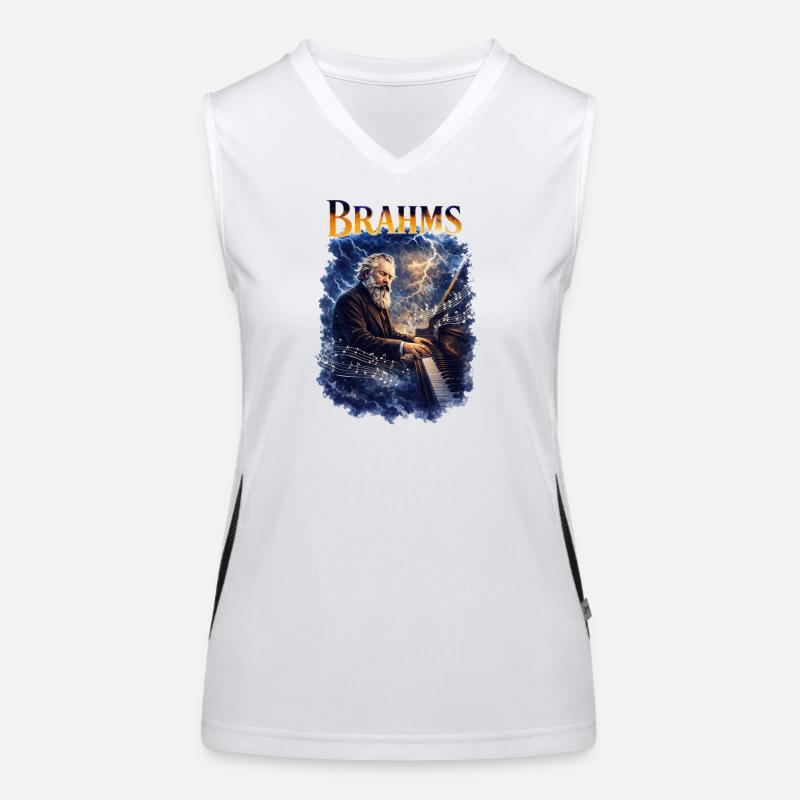Brahms Klaviersturm Funktionelles Kontrast-Tank Top für Frauen