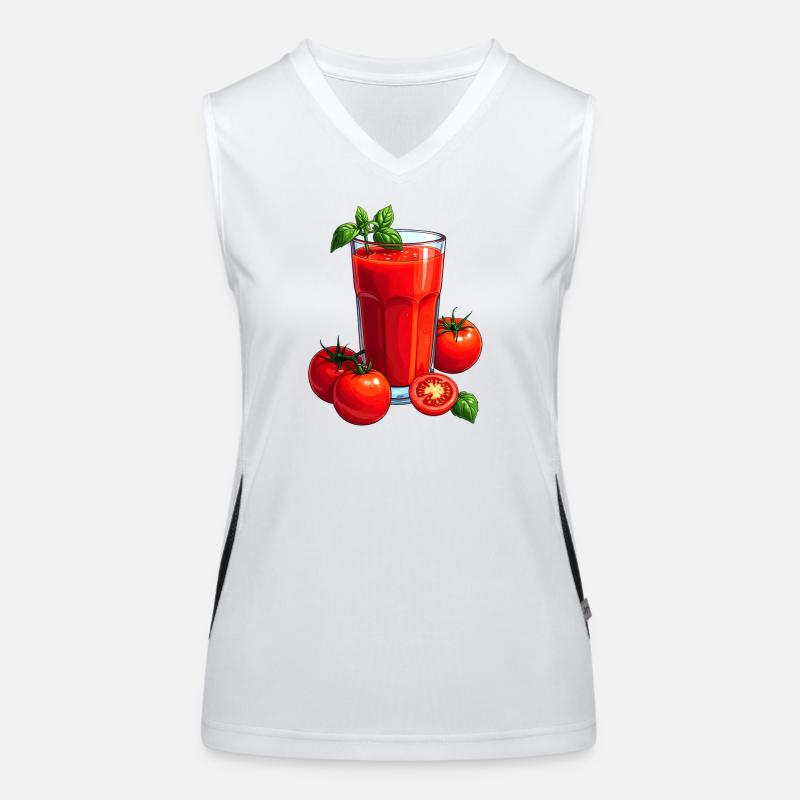 Jus de tomate Débardeur respirant contrasté Femme