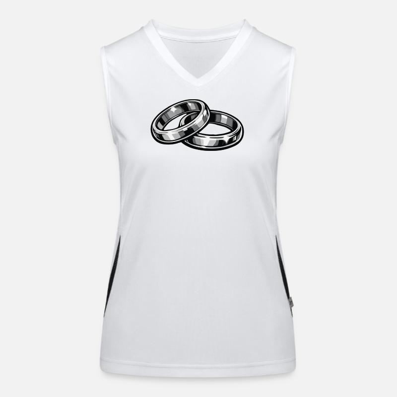 Wedding Rings Wedding Rings Women's Functional Contrast Tank Top