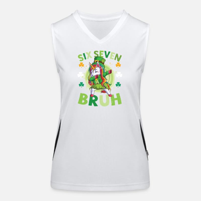 Einhorn-St. Patrick's Day Funktionelles Kontrast-Tank Top für Frauen