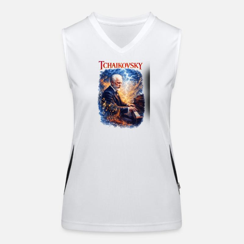 Tchaikovsky Feuerklang Piano Women's Functional Contrast Tank Top