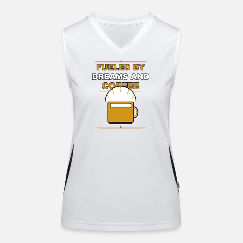 Coffee driven by dreams Women's Functional Contrast Tank Top