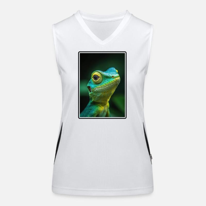 Lézard des lézards Débardeur respirant contrasté Femme