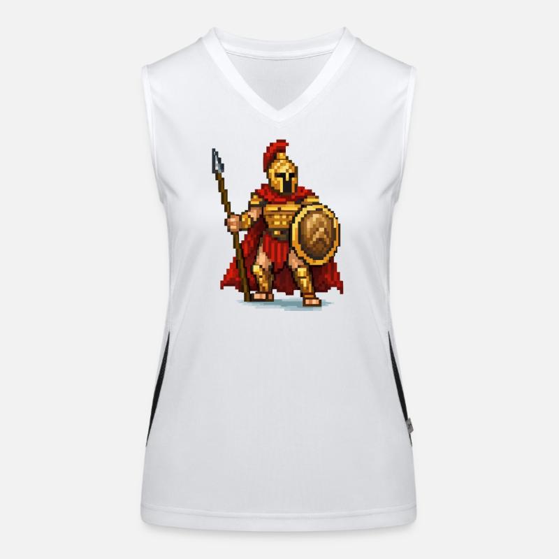 Spartan pixel warrior Women's Functional Contrast Tank Top