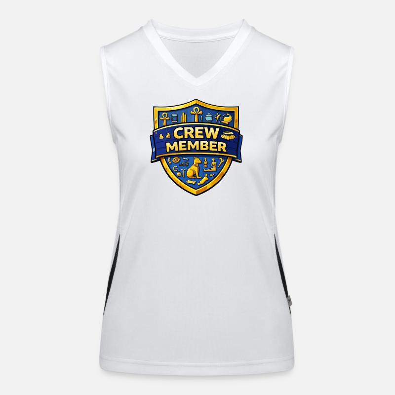 Crew Member Shield Emblem Funktionelles Kontrast-Tank Top für Frauen
