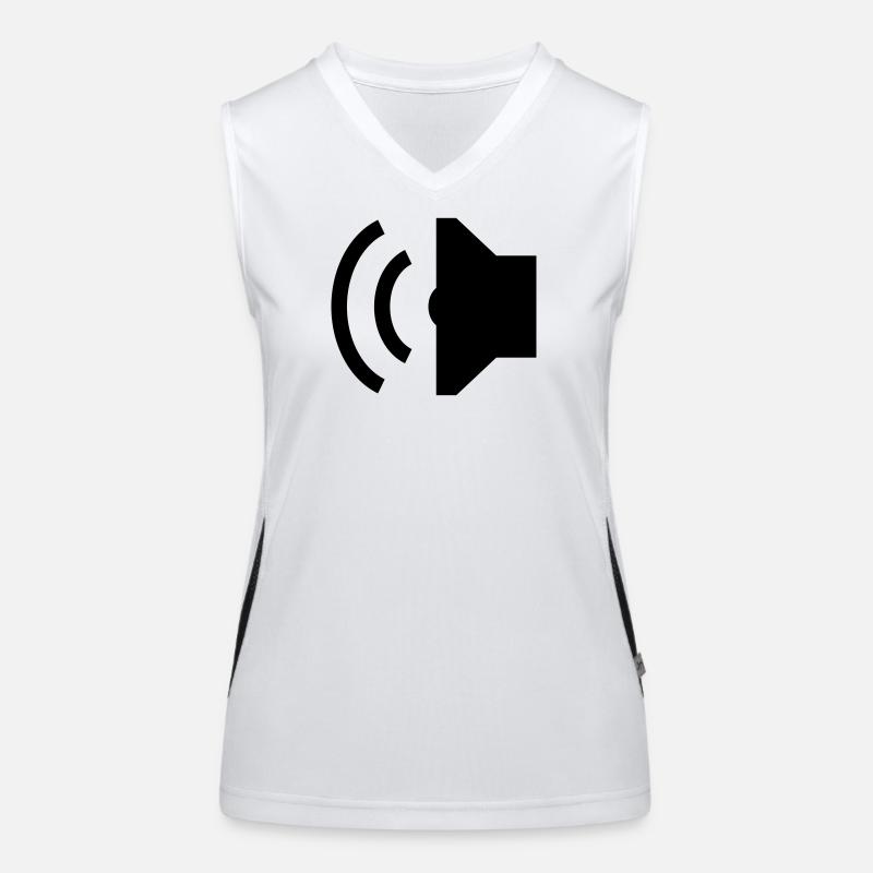 Speaker, Lautsprecher Funktionelles Kontrast-Tank Top für Frauen