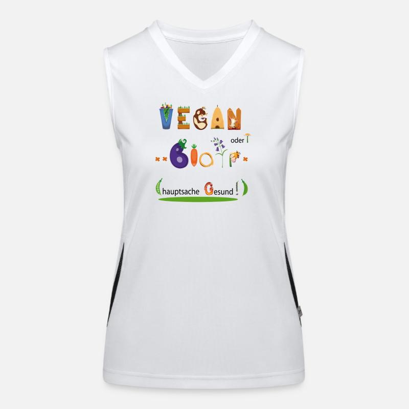 Vegan oder Bio Funktionelles Kontrast-Tank Top für Frauen