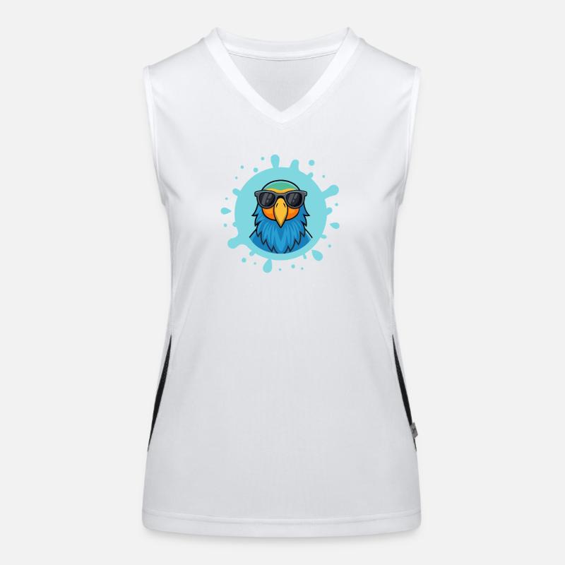 Blue Parrot Solarbrille Funktionelles Kontrast-Tank Top für Frauen