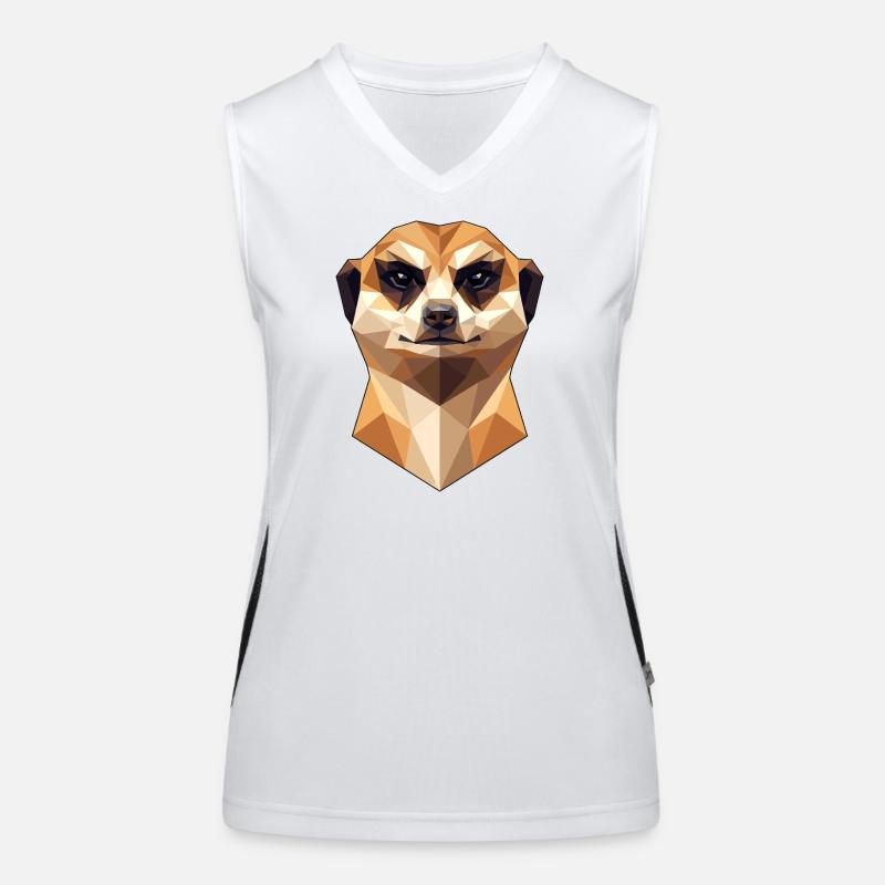 Suricate Suricate Douce Mangouste Suricate Débardeur respirant contrasté Femme