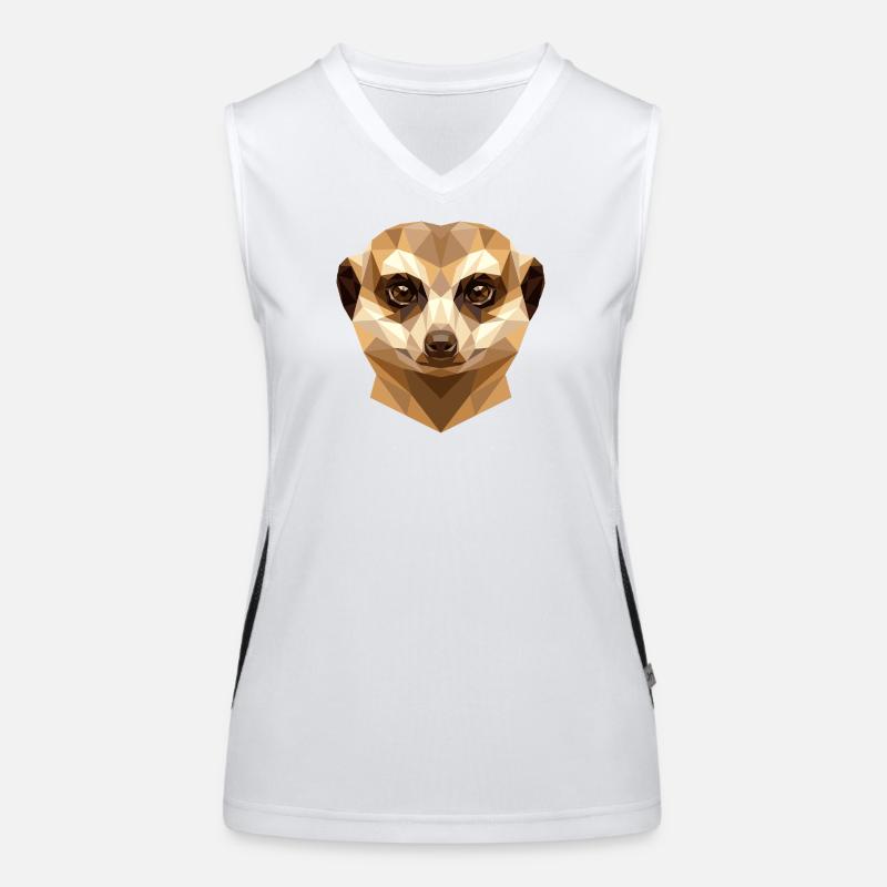 Suricate Suricate Douce Mangouste Suricate Débardeur respirant contrasté Femme