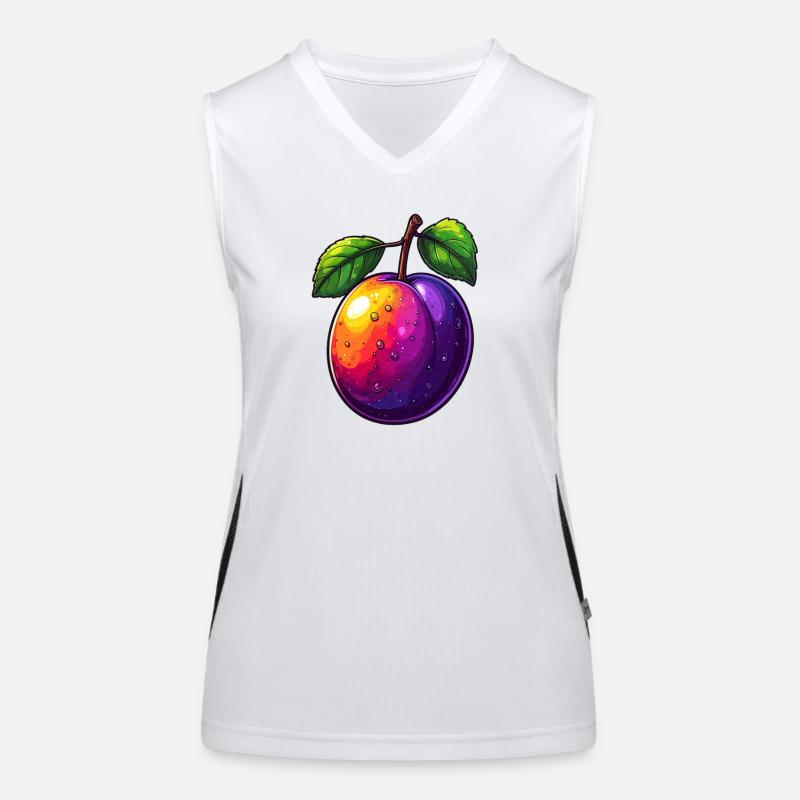 Pflaume Funktionelles Kontrast-Tank Top für Frauen
