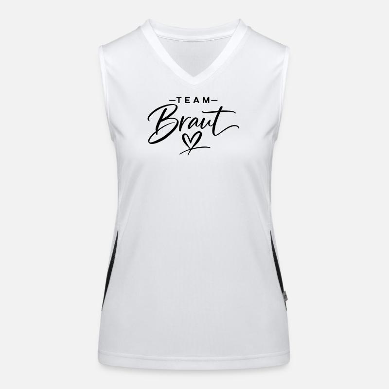 Team Braut Funktionelles Kontrast-Tank Top für Frauen