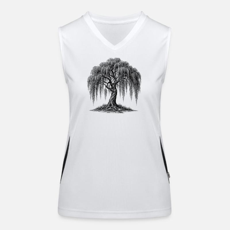 weeping willow Women's Functional Contrast Tank Top