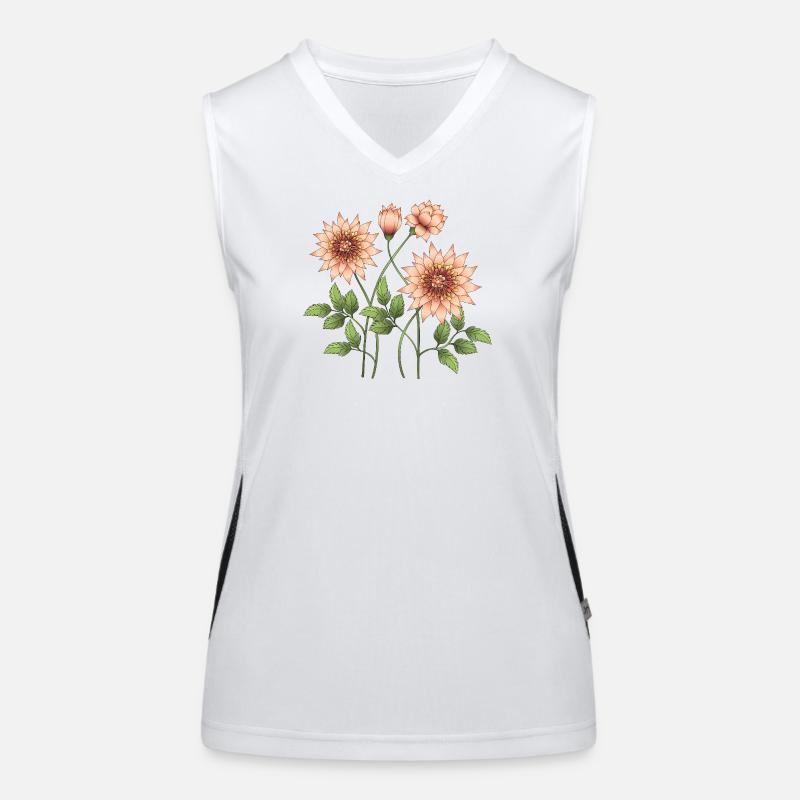 Fleur Débardeur respirant contrasté Femme