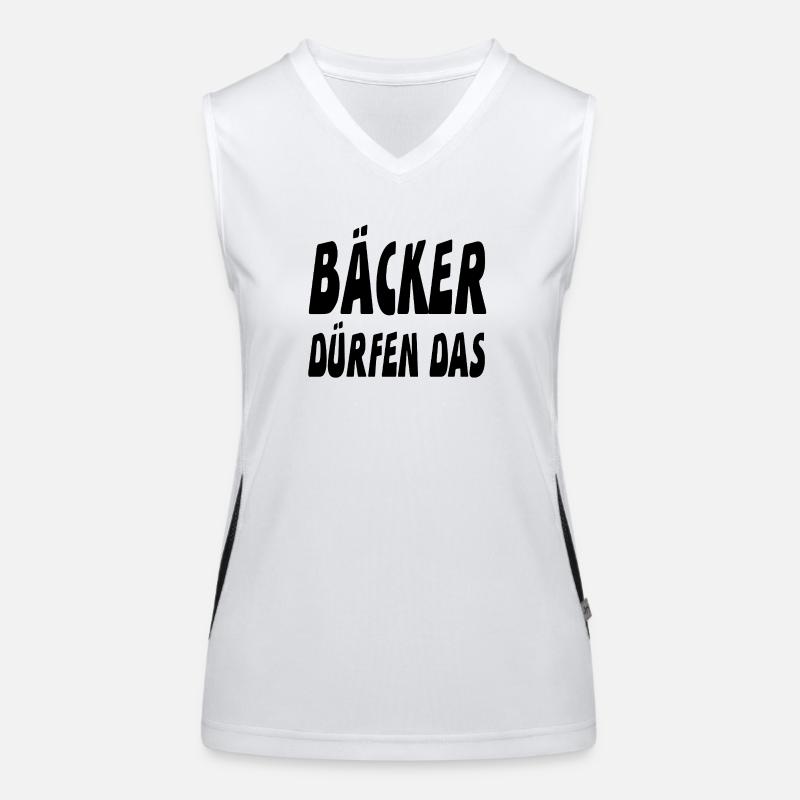 Bäcker Funktionelles Kontrast-Tank Top für Frauen