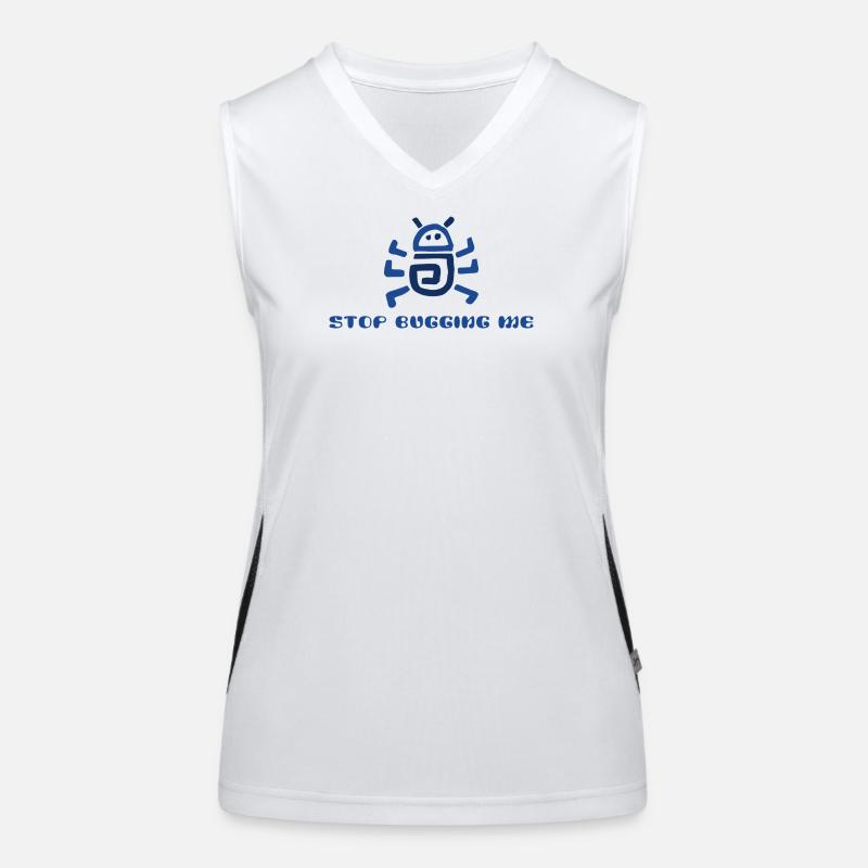 Stop Bugging Me  Women's Functional Contrast Tank Top