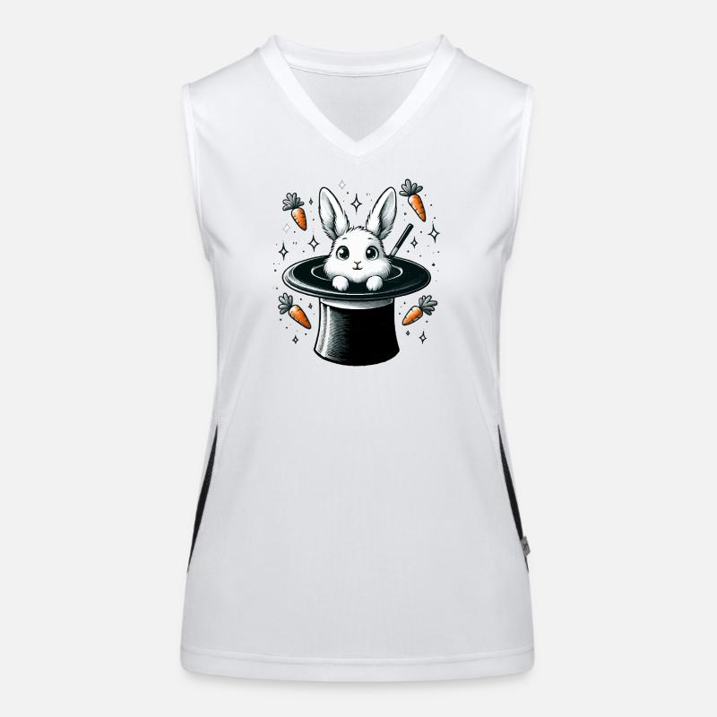 Magic bunny from the magic hat Women's Functional Contrast Tank Top