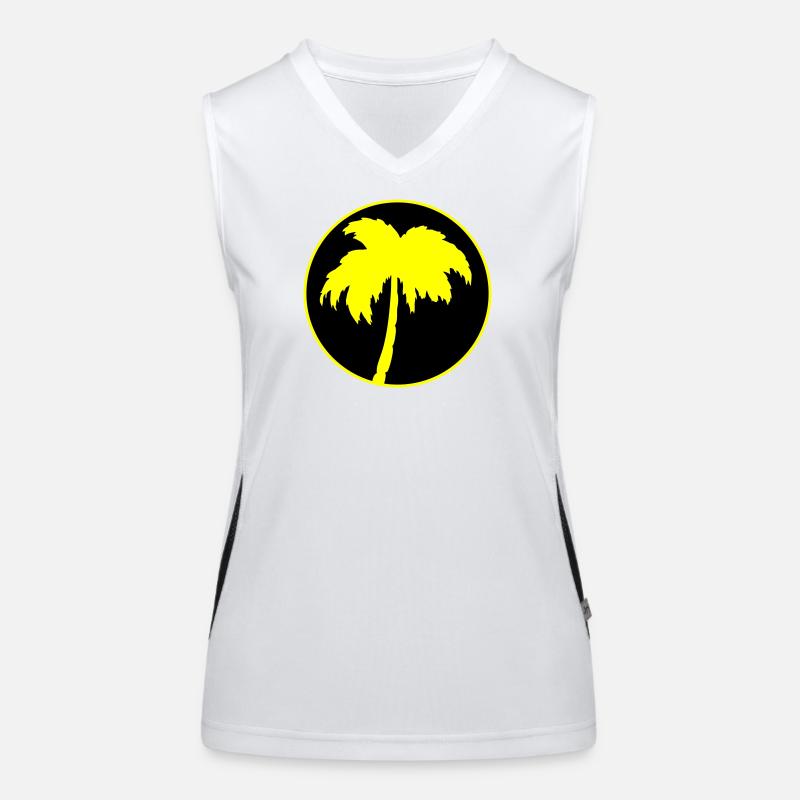 Palm trees Women's Functional Contrast Tank Top