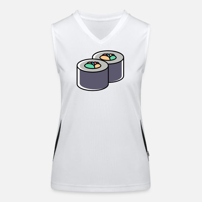 Steak icon Funktionelles Kontrast-Tank Top für Frauen