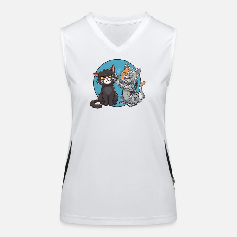 Chat and Robot Women's Functional Contrast Tank Top