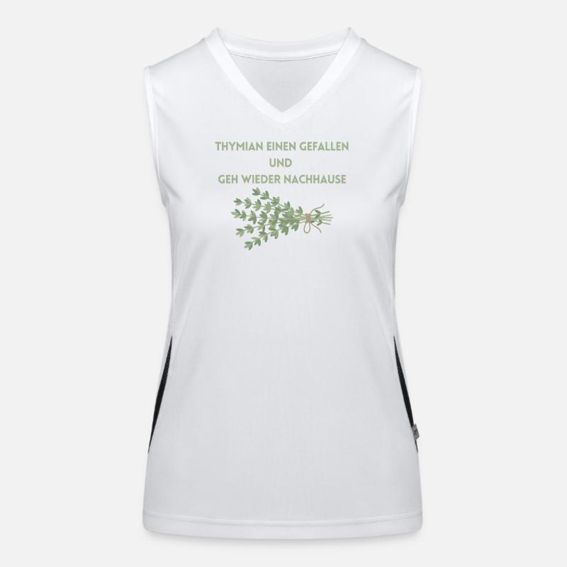 Thyme a favor and go home again Women's Functional Contrast Tank Top