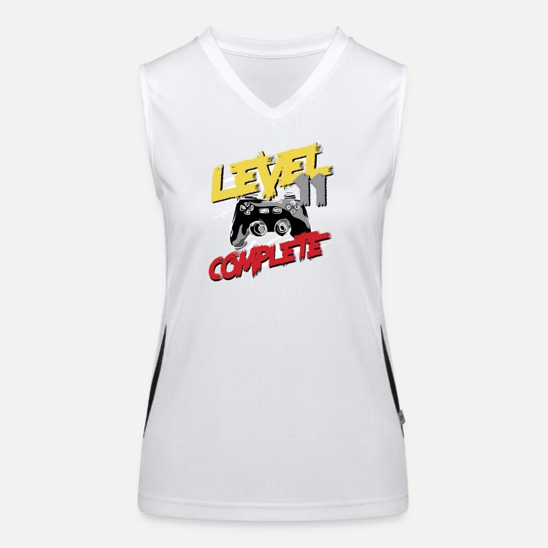 Level Complete Graffiti Controller 11 Jahre bday Funktionelles Kontrast-Tank Top für Frauen