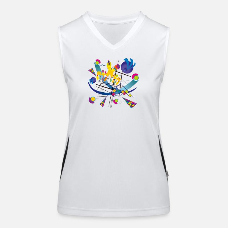 Wearable Art - Visual symphony Women's Functional Contrast Tank Top