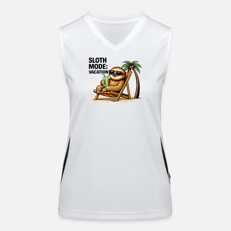 Faultiermodus Urlaub Funktionelles Kontrast-Tank Top für Frauen