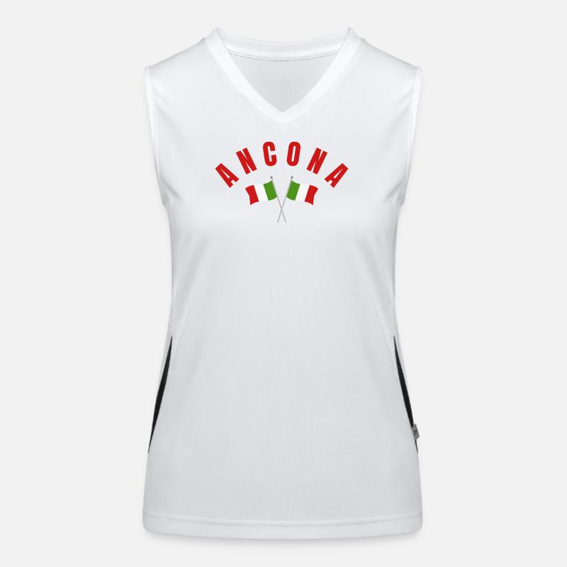 Ancona Flags Emblem Women's Functional Contrast Tank Top