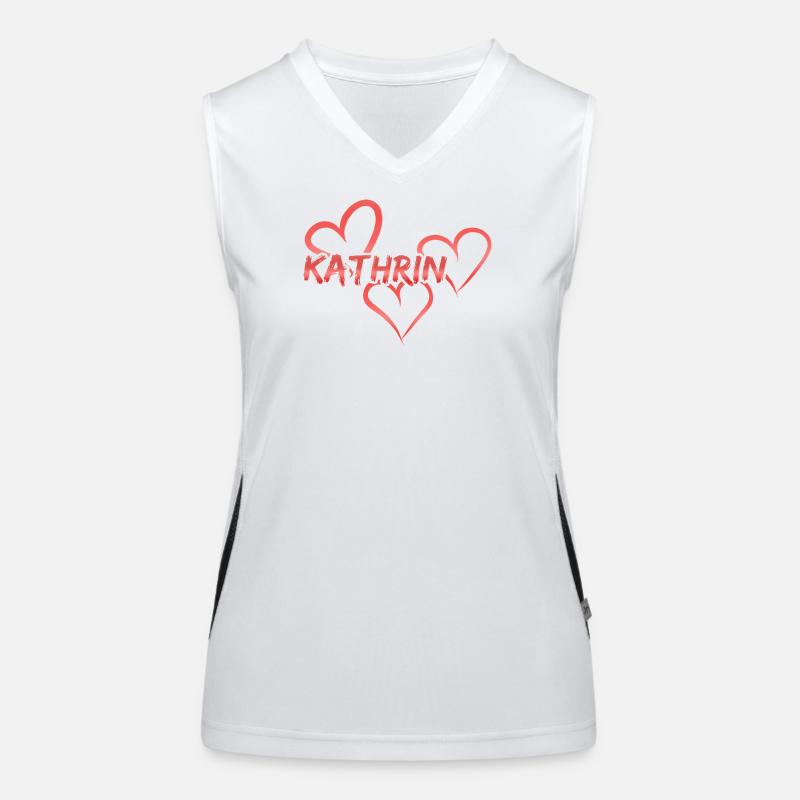 Kathrin als Vorname Funktionelles Kontrast-Tank Top für Frauen