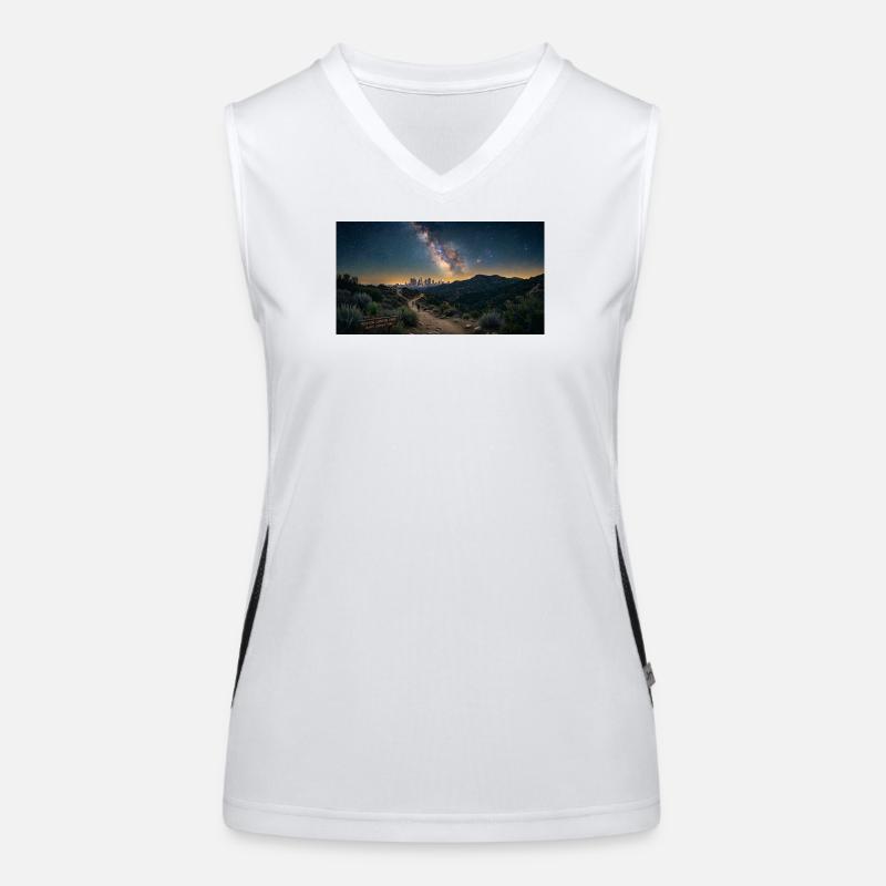 Voie lactée Runyon Canyon, LA Débardeur respirant contrasté Femme