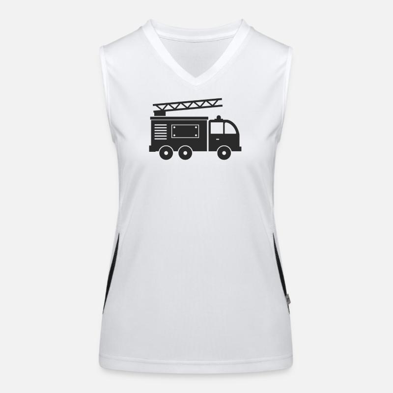 Camion de pompiers Débardeur respirant contrasté Femme